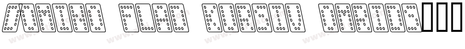 Domino flad kursiv omrids字体转换